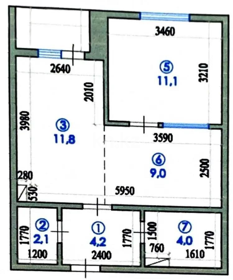 Продажа 2-комнатной квартиры, 45 м², Алатауская тр., дом  14 - Продажа квартир в новостройках Алматы без посредников фото 5 из 5