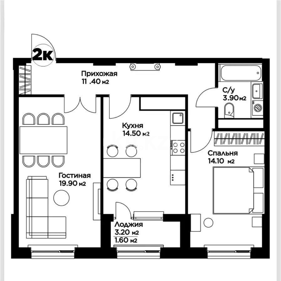Продажа 3-комнатной квартиры, 67 м² - Продажа недвижимости в Астане фото 6 из 6