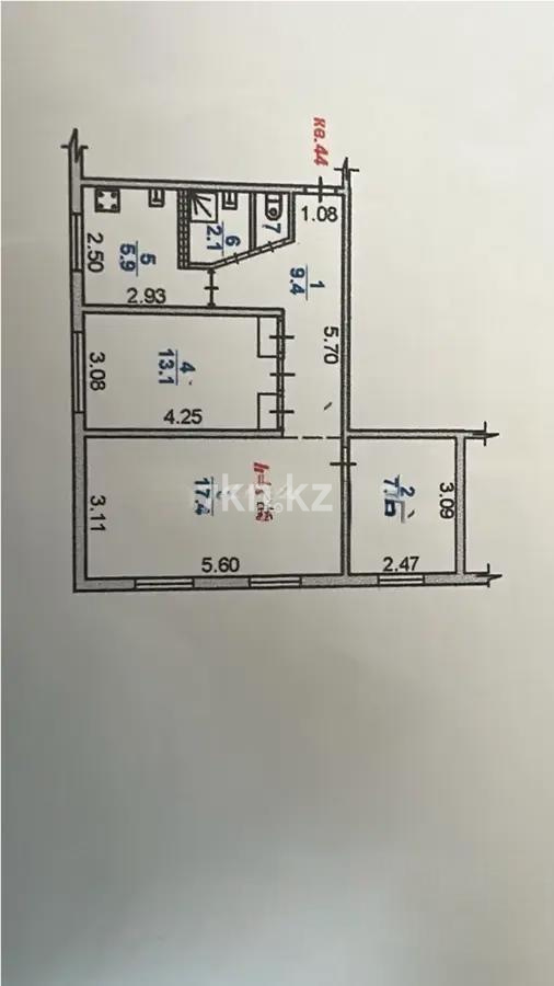 Продажа 3-комнатной квартиры, 56 м², ул. Тимирязева, дом  78 - Продажа  двухкомнатных, трехкомнатных квартир в Алматы фото 1 из 1
