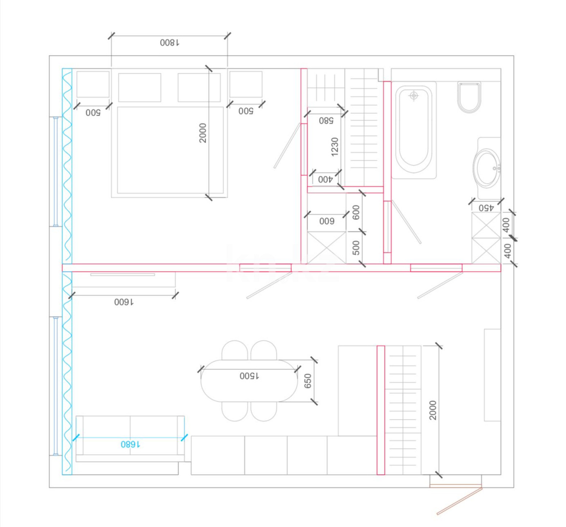 Продажа 2-комнатной квартиры, 42.34 м² - Продажа квартир в новостройках Караганды фото 5 из 5