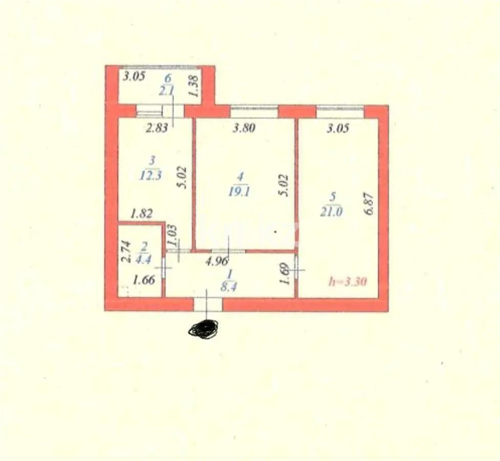 Продажа 2-комнатной квартиры, 68 м² - Продажа двухкомнатных квартир в р-не Сарайшык Астаны фото 6 из 6