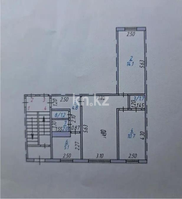Продажа 3-комнатной квартиры, 59 м² - Продажа трехкомнатных квартир от собственников в Темиртау фото 7 из 7