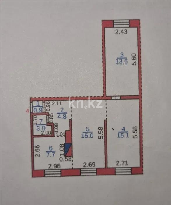 Продажа 3-комнатной квартиры, 60 м² - Продажа трехкомнатных квартир в Казахстане - страница 5 фото 1 из 1