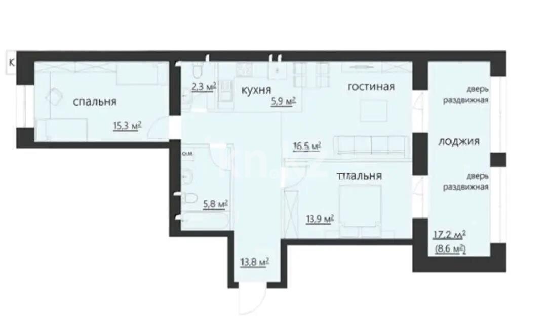 Продажа 3-комнатной квартиры, 83 м² в Караганде - фото 3