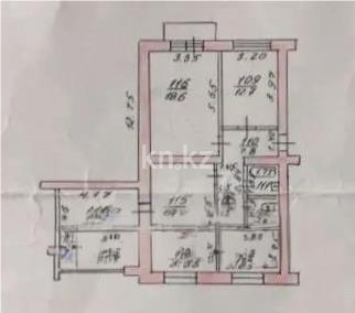 Продажа 4-комнатной квартиры, 88 м² - Продажа четырехкомнатных квартир от собственников в Алматы фото 1 из 1