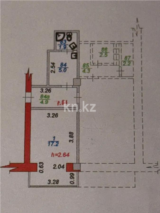 Продажа 1-комнатной квартиры, 25 м² - Продажа квартир в Алматы в Алмалинском р-не - страница 21 фото 4 из 4