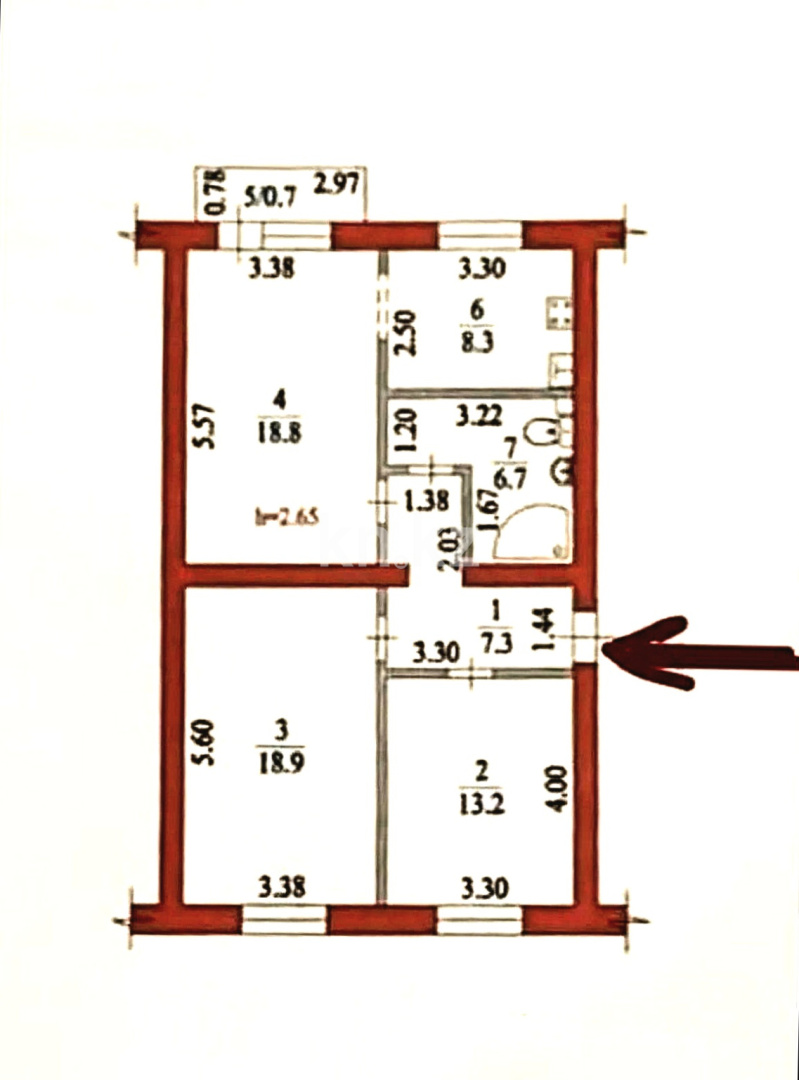 Продажа 3-комнатной квартиры, 74 м² в Алматы - фото 14