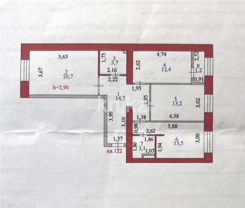 Продажа 3-комнатной квартиры, 83 м² - Продажа трехкомнатных квартир в Астане фото 3 из 3
