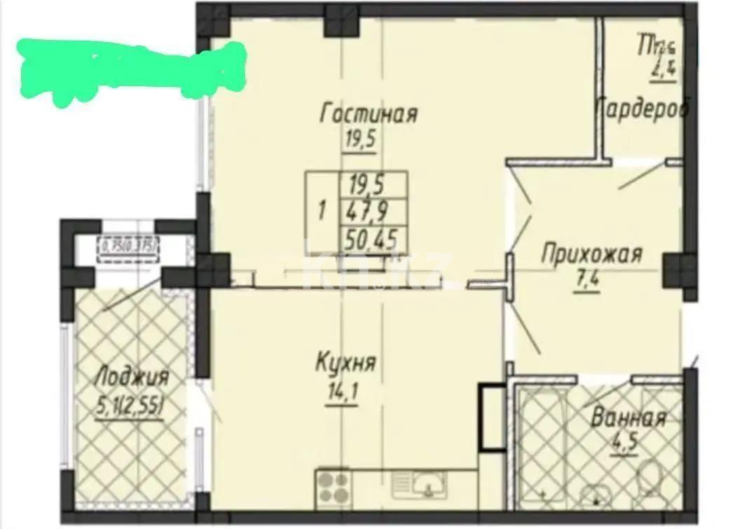 Продажа 2-комнатной квартиры, 51 м² в Астане - фото 4