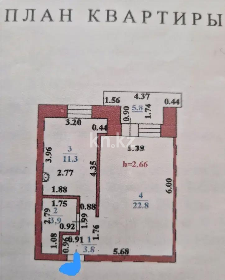 Продажа 1-комнатной квартиры, 42 м² в Астане - фото 5