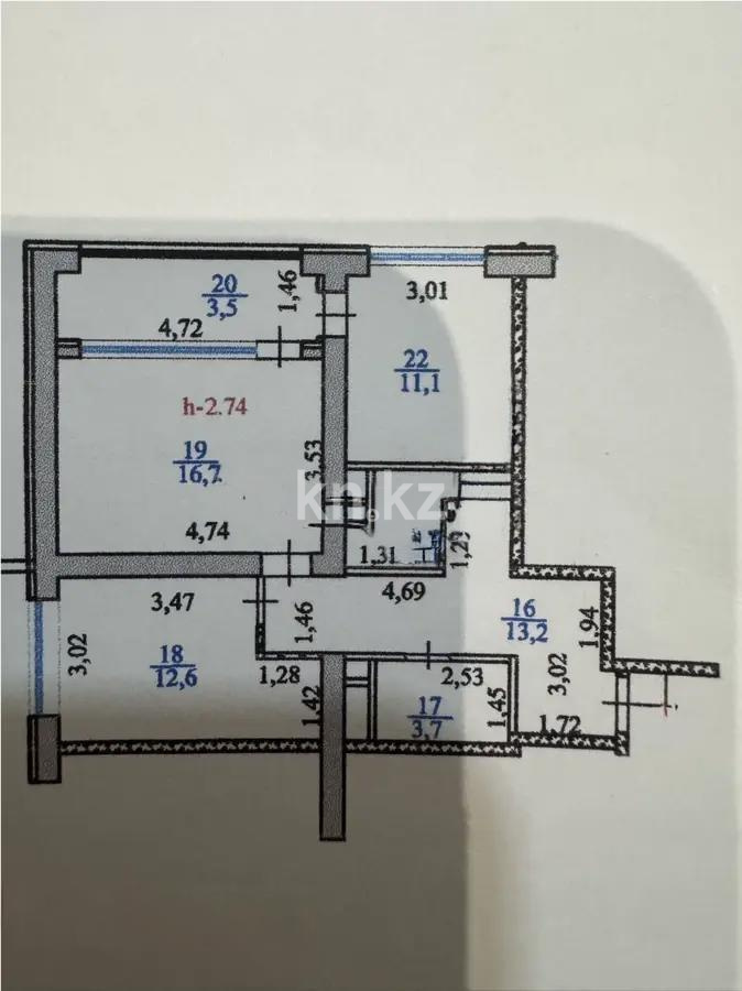 Продажа 2-комнатной квартиры, 62.8 м² - Продажа квартир в новостройках Алматы без посредников - страница 5 фото 5 из 5