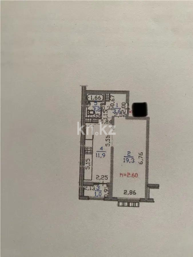 Продажа 1-комнатной квартиры, 39 м², пр. Райымбека, дом  590/15 - Продажа  однокомнатных квартир в новостройках Алматы без посредников фото 1 из 1