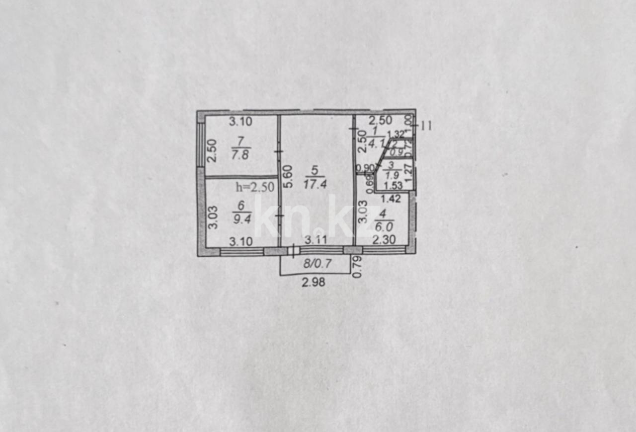 Продажа 3-комнатной квартиры, 48.2 м², пр. Республики, дом  28 - Продажа квартир в Караганде фото 11 из 11