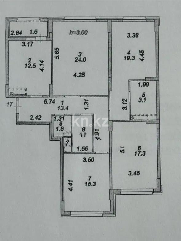 Продажа 4-комнатной квартиры, 115 м² в Астане