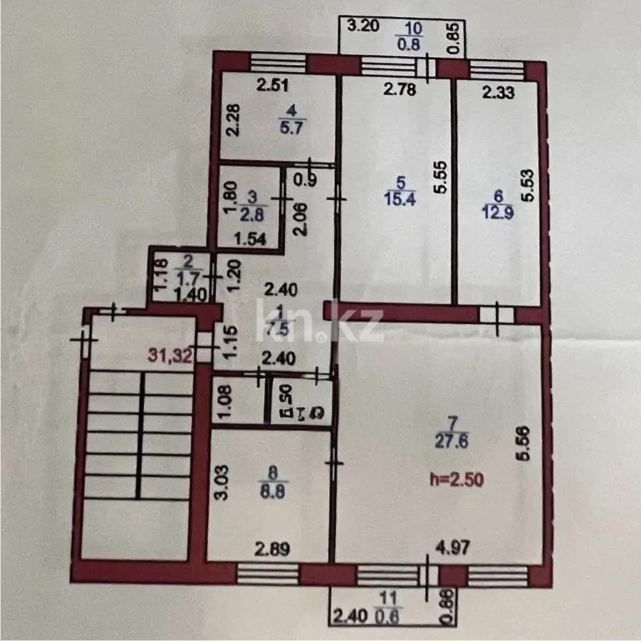 Продажа 4-комнатной квартиры, 85 м² - Продажа квартир в Городе Караганды - страница 2 фото 4 из 4