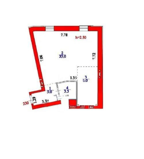 Продажа 1-комнатной квартиры, 49.5 м² в Астане