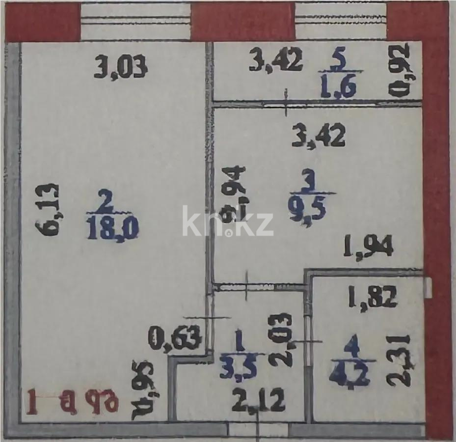Продажа 1-комнатной квартиры, 36.8 м², ул. Е-34, дом  4 - Продажа квартир в новостройках Астаны без посредников фото 1 из 1