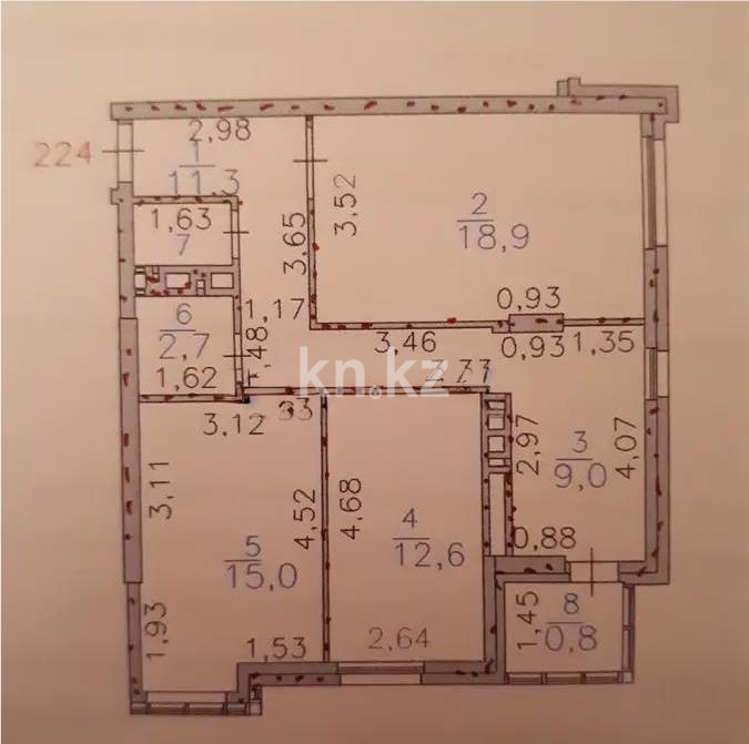 Продажа 3-комнатной квартиры, 80 м² в Астане - фото 4