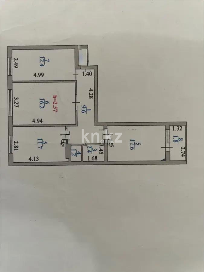 Продажа 3-комнатной квартиры, 68 м² в Астане - фото 7