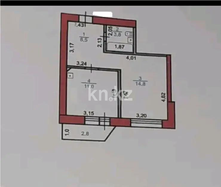 Продажа 1-комнатной квартиры, 38 м² в Астане - фото 4