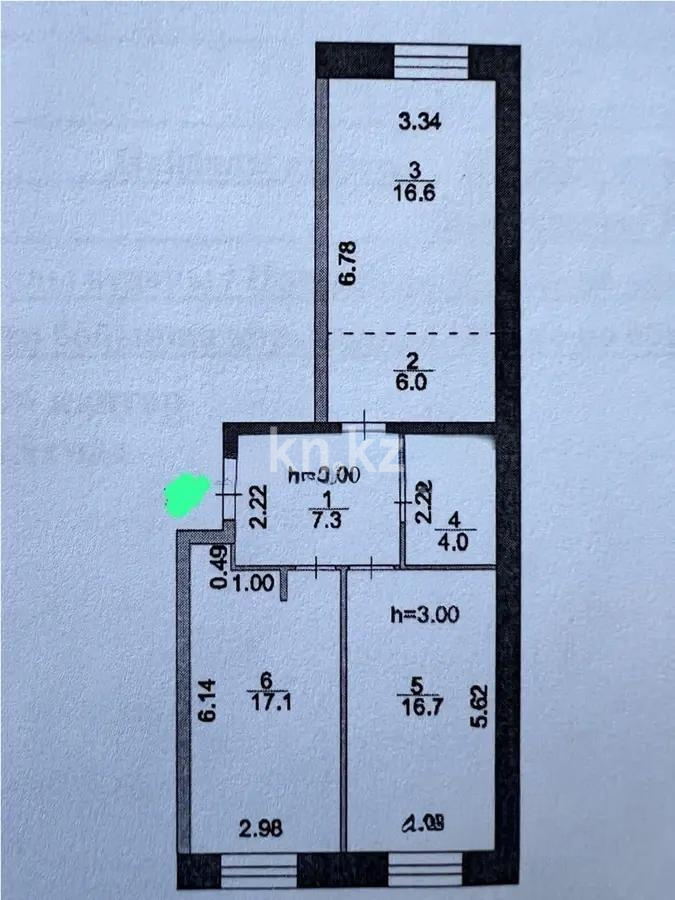 Продажа 3-комнатной квартиры, 68 м², пр. Аль-Фараби, дом  7/3 - Продажа  трехкомнатных квартир в новостройках Астаны фото 5 из 5