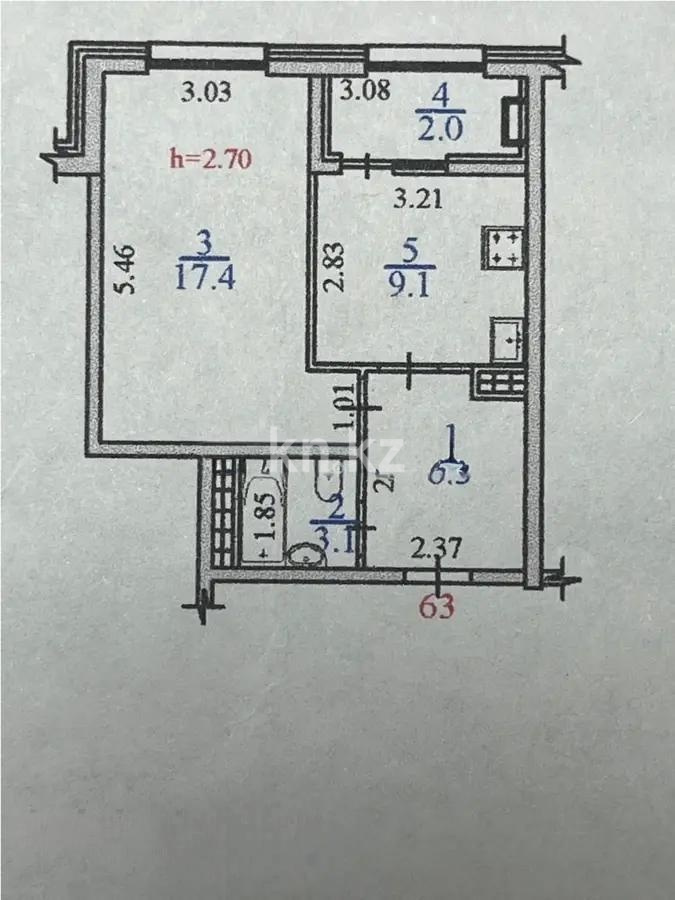 Продажа 1-комнатной квартиры, 39.1 м² в Алматы - фото 8