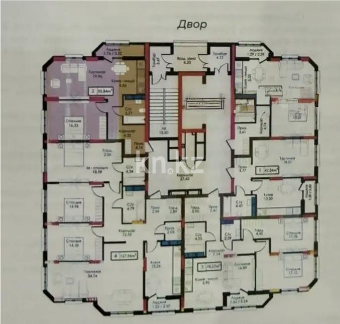 Продажа 2-комнатной квартиры, 55 м² - Продажа квартир в новостройках Астаны без посредников с фото - страница 100 фото 1 из 2