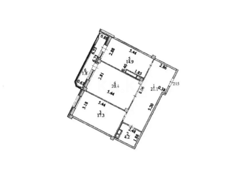 Продажа 2-комнатной квартиры, 79.8 м² в Астане - фото 4