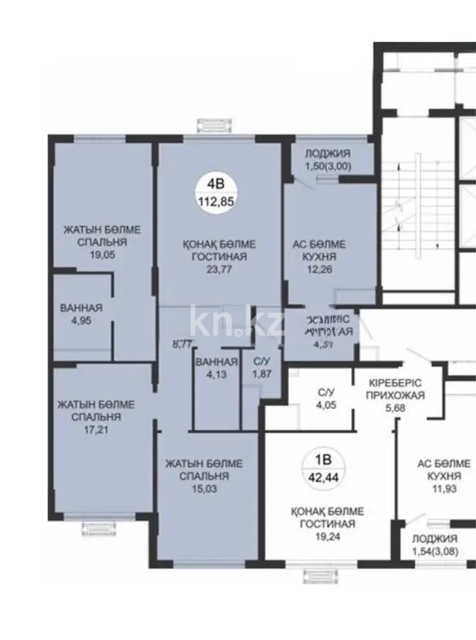 Продажа 4-комнатной квартиры, 113 м², пр. Туран, дом  39 стр - Продажа  четырехкомнатных квартир в новостройках Астаны без посредников с фото фото 1 из 1