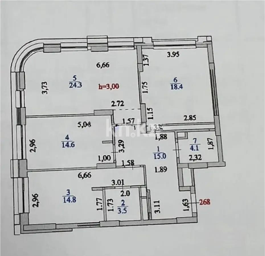 Продажа 3-комнатной квартиры, 95 м², пр. Мангилик Ел, дом  59 - Продажа квартир в Казахстане фото 4 из 4