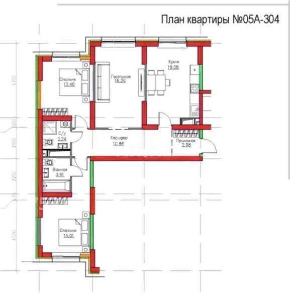 Продажа 3-комнатной квартиры, 82.7 м² - Недвижимость в Алматы - страница 4 фото 1 из 1
