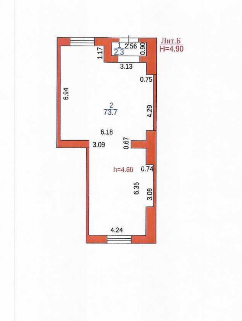 Продажа , 76 м², ул. Букетова, дом  3 - Продажа офисных и торговых помещений в Караганде фото 4 из 16