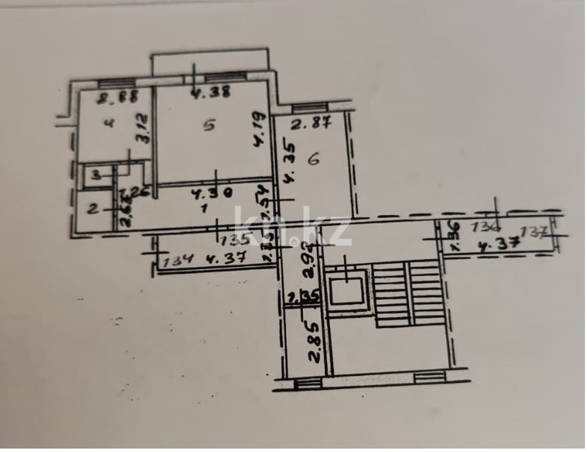 Продажа 2-комнатной квартиры, 54 м² - Продажа квартир от собственников в Караганде фото 6 из 6