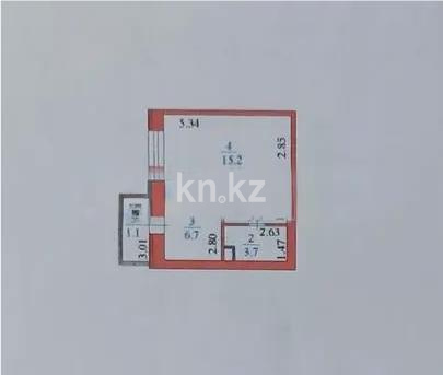 Продажа 1-комнатной квартиры, 30 м², ул. Карасай батыра, дом  22в в Астане