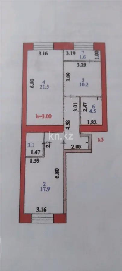 Продажа 2-комнатной квартиры, 66 м² в Астане