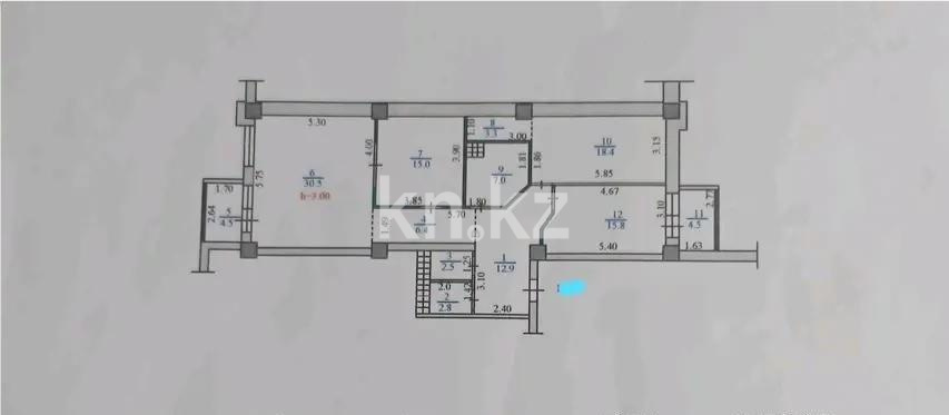 Продажа 3-комнатной квартиры, 123 м² в Алматы