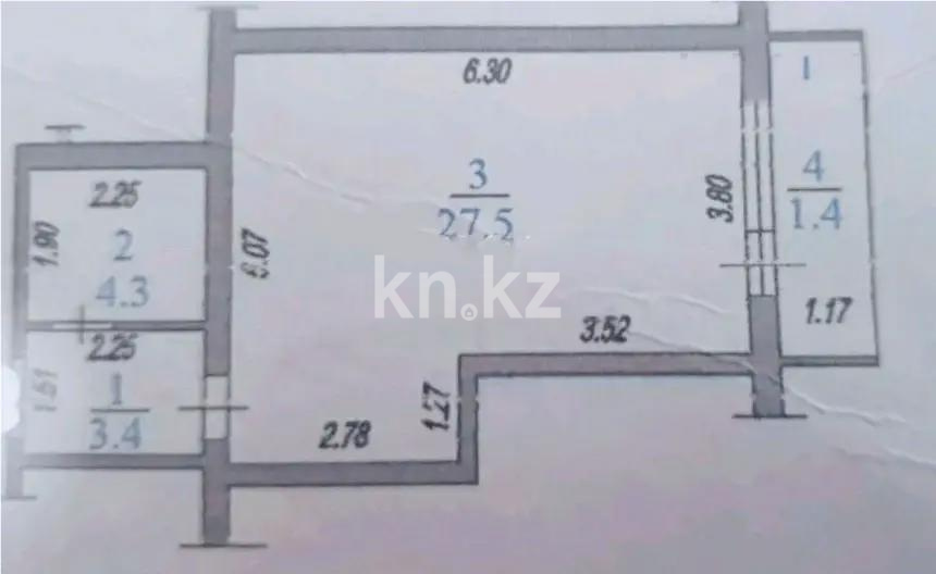 Продажа 1-комнатной квартиры, 40 м² - Продажа  однокомнатных квартир в новостройках Алматы фото 5 из 5