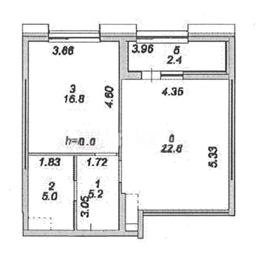 Продажа 2-комнатной квартиры, 52.2 м², ул. Жошы хана, дом  20 - Продажа  двухкомнатных квартир в новостройках Астаны фото 1 из 1