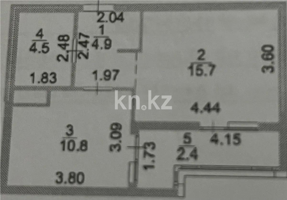 Продажа 1-комнатной квартиры, 38.3 м² в Астане - фото 5