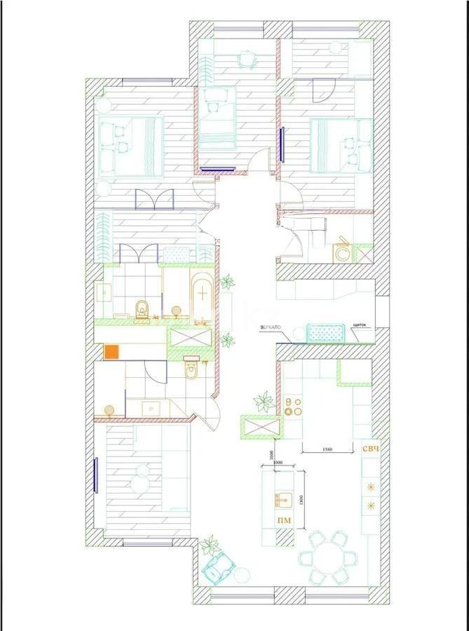 Продажа 4-комнатной квартиры, 136 м² - Продажа четырехкомнатных квартир в монолитно-каркасном доме в Алматы фото 3 из 3