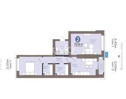Продажа 2-комнатной квартиры, 73.15 м² в Астане - фото 5