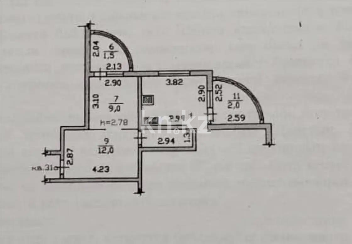 Продажа 1-комнатной квартиры, 39.5 м² - Продажа однокомнатных квартир в Алматы - страница 3 фото 5 из 5
