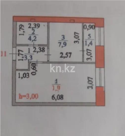 Продажа 1-комнатной квартиры, 38 м² - Продажа однокомнатных квартир в р-не Есиль Астаны фото 1 из 1