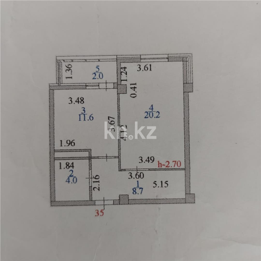 Продажа 1-комнатной квартиры, 46.5 м² - Аренда квартир помесячно в Алматинской области фото 12 из 12
