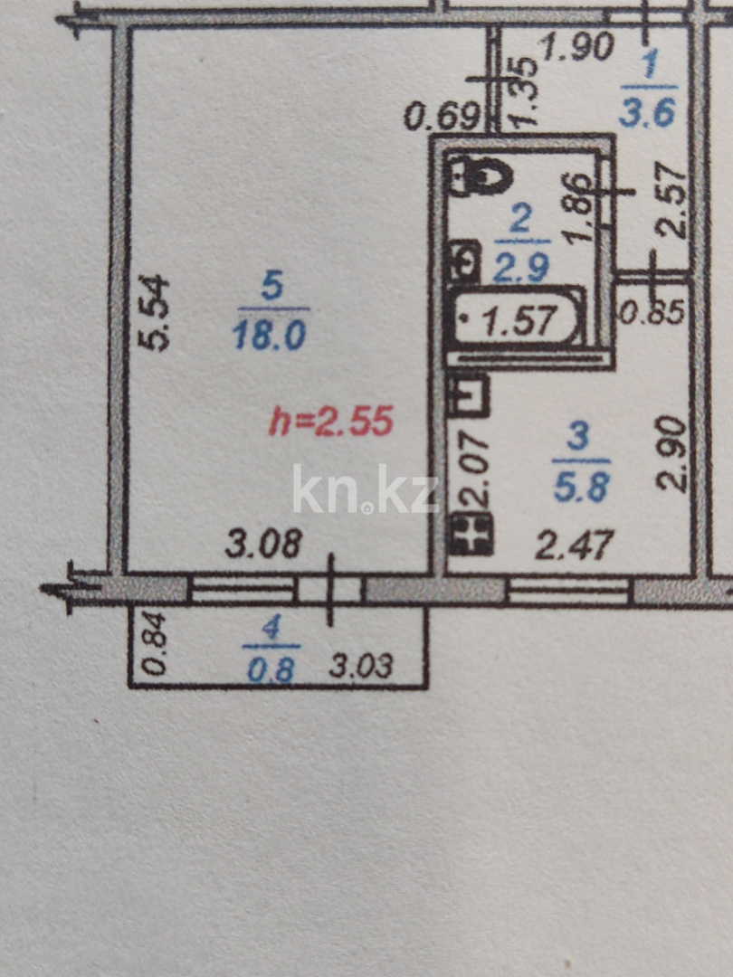 Продажа 1-комнатной квартиры, 31.1 м² - Продажа однокомнатных квартир в Алматы - страница 5 фото 11 из 15