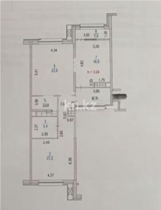 Продажа 2-комнатной квартиры, 85.5 м² в Алматы