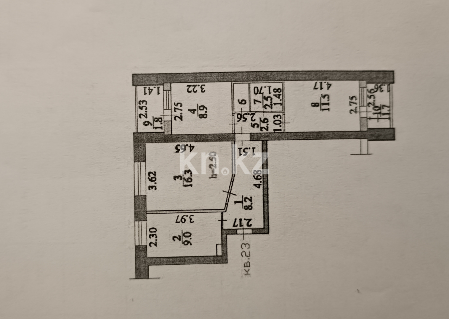 Продажа 3-комнатной квартиры, 63.8 м², ул. Протозанова, дом  1 - Продажа квартир в Усть-Каменогорске без посредников с фото фото 1 из 5