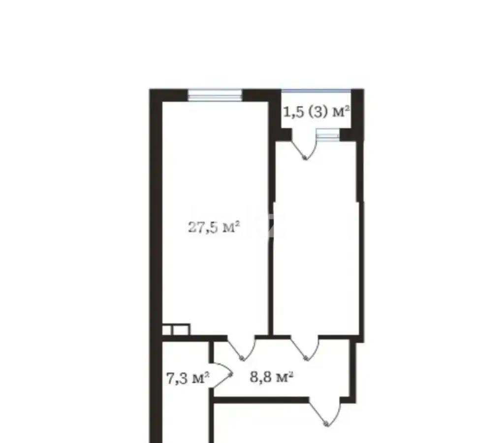 Продажа 2-комнатной квартиры, 63.4 м², пр. Рыскулова, дом  103/7 стр - Продажа квартир в Алматы фото 2 из 2