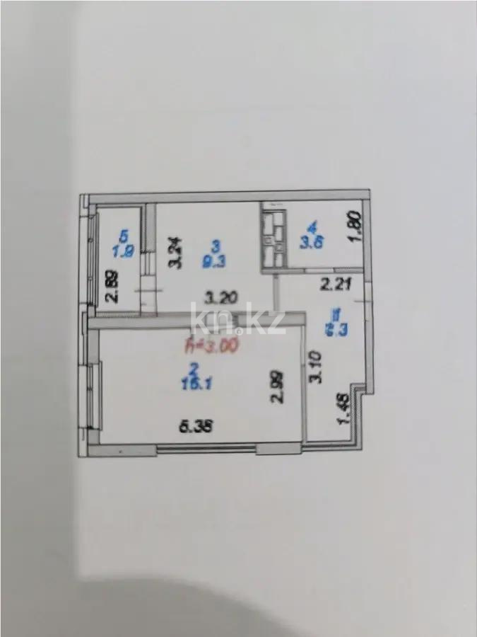 Продажа 1-комнатной квартиры, 38.2 м², ул. Шаймерденова, дом  4/1 - Продажа квартир в Астане с фото фото 1 из 1