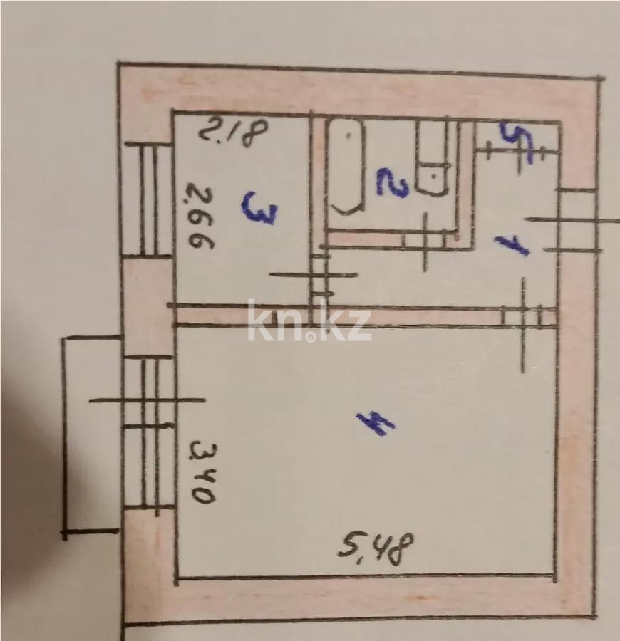 Продажа 1-комнатной квартиры, 31.3 м² - Продажа квартир в р-не Сарыарка Астаны - страница 4 фото 5 из 5